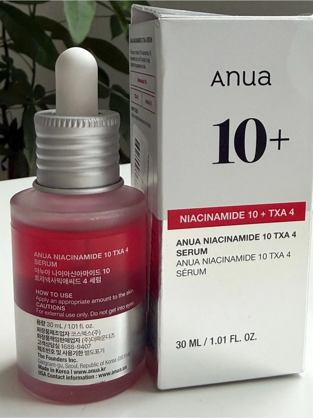 Anua Niacinamide 10% + TXA 4% Brightening Serum 30ml / 1.01 fl oz NEW